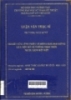 Nghiên cứu tính toán và đánh giá dao động của một số hệ thống treo trên xe du lịch đời mới: Luận văn thạc sĩ 605246