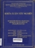 Áp dụng mô hình MVC và kiến trúc EJB trong việc xây dựng các ứng dụng phân tán: Khóa luận tốt nghiệp