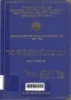 Nghiên cứu điều chế chất hấp phụ ion kim loại bằng phế thải của nhà máy sứ Thiên Thanh: Đề tài nghiên cứu khoa học cấp sinh viên SV2009-102