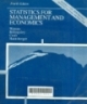 Statistics for management and economics