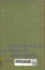 Mathematical methods in reliability engineering/