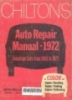 Chilton 's auto repair manual 1972. -- 1st ed