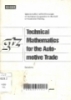 Technical mathematics for the automotive trade: Solutions