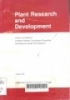 Plant reseach and development. -- 1st ed