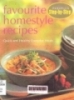 Favourite homestyle recipes