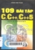 109 bài tập C, C++, C++5 dùng cho DOS và Windows 
