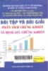 Bài tập và bài giải phân tích chứng khoán và định giá chứng khoán: Phong phú đủ các dạng bài tập, lời giải chi tiết rõ ràng