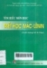   Tìm hiểu môn học triết học Mác - Lênin : Dưới dạng hỏi và đá