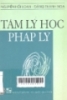     Tâm lý học pháp lý : Giáo trình dùng cho hệ cử nhân