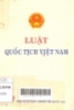 Luật quốc tịch Việt Nam