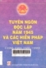  Tuyên ngôn độc lập năm 1945 và các hiến pháp Việt Nam: 1946, 1959, 1980, 1992