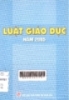  Tìm hiểu luật giáo dục năm 2005