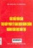    Các mẫu văn bản trợ giúp pháp lý giao dịch hành chính ngành giáo dục đào tạo