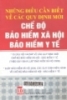 Những điều cần biết về các quy định mới chế độ bảo hiểm xã hội, bảo hiểm y tế : 70 câu hỏi và đáp vế các quy định mới chế độ bảo hiểm xã hội - bảo hiểm y tế ( theo quy định luật bảo hiểm xã hội 2006 ). Luật bảo hiểm xã hội 2006, các quy định hiện hành về chế độ bảo hiểm xã hội - bảo hiểm y tế