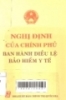 Nghị định của chính phủ ban hành điều lệ bảo hiểm y tế