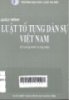 Giáo trình luật tố tụng dân sự Việt Nam : Chương trình trung cấp