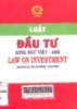 Luật đầu tư song ngữ Việt - Anh