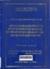 Nghiên cứu hệ thống chương trình đào tạo, xây dựng các phương tiện dạy học điển hình của nhóm ngành cơ khí va điện cho các trường trung học chuyên nghiệp và dạy nghề