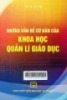 Những vấn đề cơ bản của khoa học quản lí giáo dục