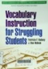 Vocabulary Instruction for Struggling Students