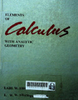 Elements of calculus with analysis geometry