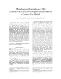 Modeling and simulation of pid controller-based active suspension system for a quarter car model