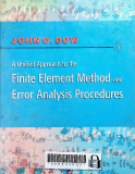 The finite element method and error analysis procedures