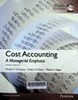 Cost accounting: A managerial emphasis