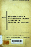 Professional workers in stations agricultural experiment stations and other cooperating state institutions