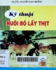 Kỹ thuật nuôi bò lấy thịt