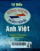 Từ điển đồng nghĩa phản nghĩa Anh - Việt