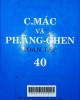 C. Mác và F. Ăngghen toàn tập/ C. Mác, F. Ăngghen/ T.40: Các tác phẩm ( 1835-1843)
