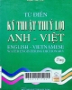 Từ điển kỹ thuật thủy lợi Anh - Việt= English - Vietnamese water engineering dictionary. Hơn 27000 từ