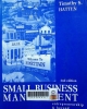 Small Business Management: Entrepreneurship and beyond