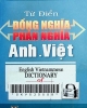 Từ điển đồng nghĩa phản nghĩa Anh - Việt