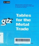 Tables for the metal trade