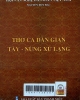 Thơ ca dân gian Tày - Nùng xứ lạng: Song ngữ