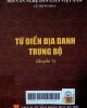 Từ điển địa danh Trung Bộ - Q1