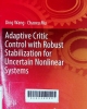 Adaptive critic control with robust stabilization for uncertain nonlinear systems