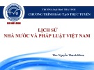 Lịch sử nhà nước và pháp luật Việt Nam