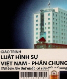 Giáo trình luật hình sự Việt Nam: Phần chung