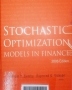 Stochastic optimization models in finance